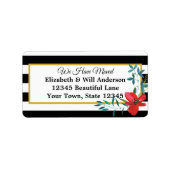 We hebben zwarte en witte strepen gemaakt met vent etiket (Voorkant)