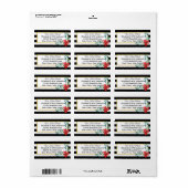 We hebben zwarte en witte strepen gemaakt met vent etiket (Full Sheet)