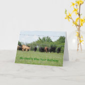 We Herd It Was Your Birthday Kaart (Gele Bloem)