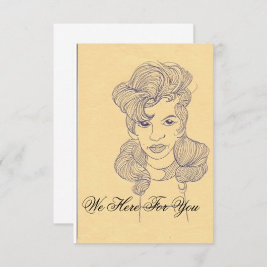 We Here For You-Law firm card Save The Date (Voorkant / Achterkant)