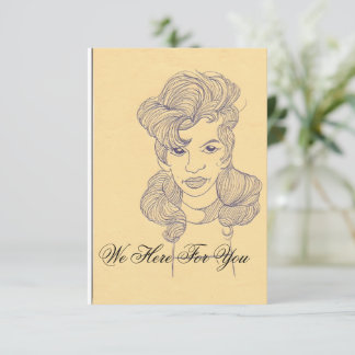 We Here For You-Law firm card Save The Date