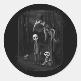 We Herfsten allemaal naar beneden Ronde Sticker