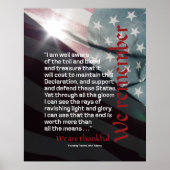 WE HERINNEREN ONS DAT WE DANKBAAR ZIJN POSTER (Voorkant)