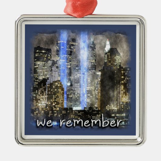 WE HERINNEREN ONS HERINNEREND METALEN ORNAMENT (Voorkant)