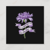 We herinneren ons hun liefde als ze ons ook verget vierkante visitekaartje (Voorkant)