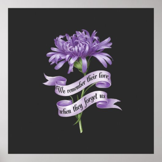 We herinneren ons hun liefde als ze ons vergeten A Poster (Voorkant)