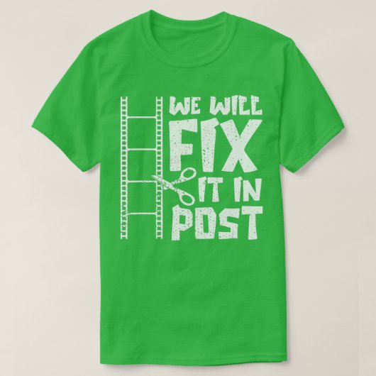 We herstellen het in Post Cutter Gift Video Editor T-shirt (Design voorkant)
