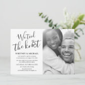 We hielden de aankondiging van de Knot Eloped vast (Staand voorkant)