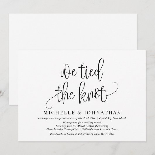 We hielden de knoop, de weddenschapsuitdaging in kaart (Voorkant / Achterkant)