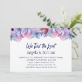 We hielden de Knot Floral Wedding Reception op Kaart (Staand voorkant)