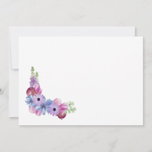 We hielden de Knot Floral Wedding Reception op Kaart (Achterkant)