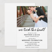 We hielden de 'Knot Wedding Reception' op Kaart (Voorkant / Achterkant)