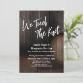 We hielden de 'Knot Wine Barrel Weddenschap'-recep Kaart (Staand voorkant)