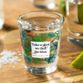 We hielden de tropische strandbruiloft van de Knot Shot Glas