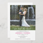 We hielden de weddenschappen van de Knot. Kaart (Voorkant / Achterkant)