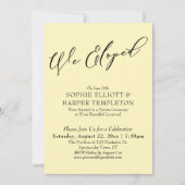 We hielden, elegante eenvoudige Bleek geel viering Kaart (Voorkant)