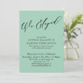 We hielden, elegante eenvoudige lichtgroene vierin kaart (Staand voorkant)