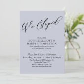 We hielden, elegante eenvoudige stoffige blauwe vi kaart (Staand voorkant)