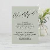 We hielden, elegante eenvoudige wijze groene vieri kaart (Staand voorkant)