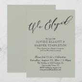 We hielden, elegante eenvoudige wijze groene vieri kaart (Voorkant / Achterkant)