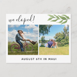 We hielden multi foto aankondiging briefkaart