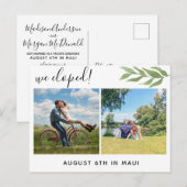 We hielden multi foto aankondiging briefkaart (Voorkant / Achterkant)