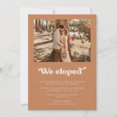 We hielden stijlvolle retro bruine suiker aankondi kaart (Voorkant)