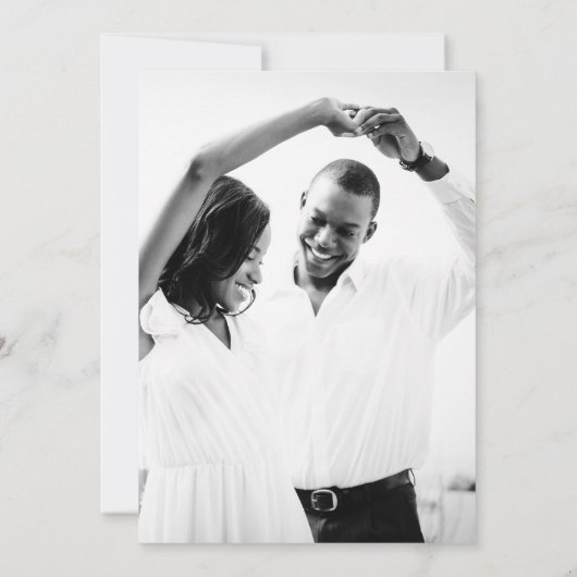 We hielden van | Huwelijksaankondiging / Receptie Aankondiging (Achterkant)