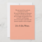 We hielpen om de naam van het paar toe te voegen s aankondiging (Achterkant)