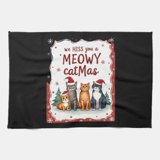 We Hiss You A Meowy Catmas Funny Cat Christmas Ugl Theedoek