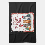 We Hiss You A Meowy Catmas Funny Cat Christmas Ugl Theedoek (Verticaal)