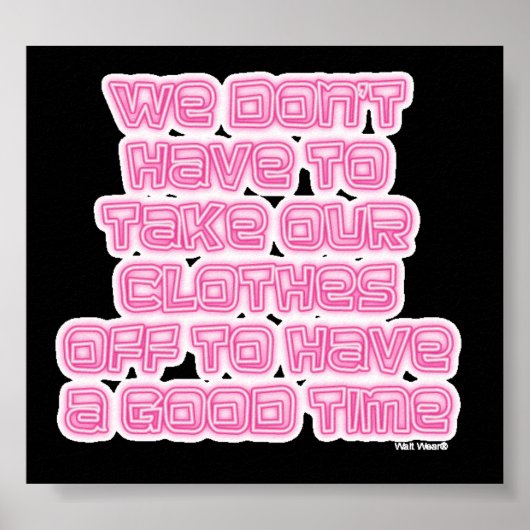 We hoeven niet...(neon) poster (Voorkant)