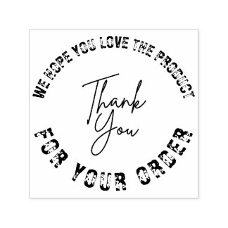 We Hope You Love It | Custom Small Business Zelfinktende Stempel
