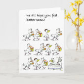 We hopen allemaal dat je je snel beter voelt! kaart (Gele Bloem)