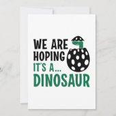 We hopen dat het een dinosaurus is bedankkaart (Voorkant)