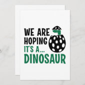 We hopen dat het een dinosaurus is bedankkaart (Voorkant / Achterkant)