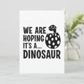 We hopen dat het een dinosaurus is bedankkaart (Staand voorkant)