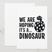 We hopen dat het een dinosaurus is bedankkaart (Voorkant / Achterkant)
