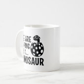 We hopen dat het een dinosaurus is koffiemok (Voorkant links)