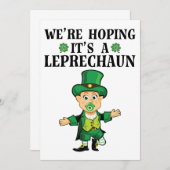 We hopen dat het een Leprechaun St Patricks Day is Kaart (Voorkant / Achterkant)