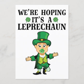 We hopen dat het een Leprechaun St Patricks Day is Kaart