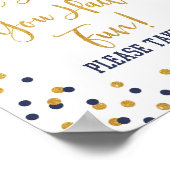 We hopen dat je een Afstuderen-gebarentaal-marine  Poster (Hoek)