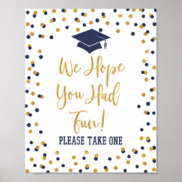 We hopen dat je een Afstuderen-gebarentaal-marine  Poster