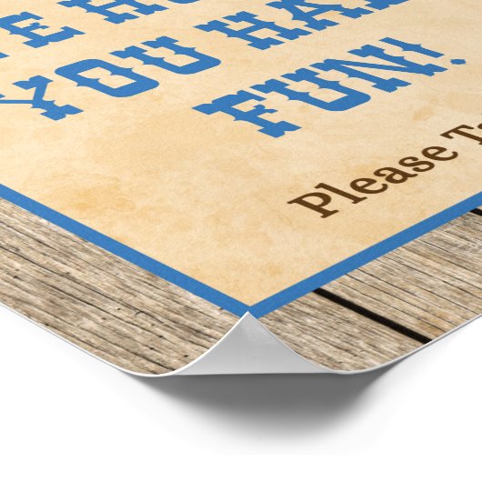 We hopen dat je een goede cowboy-pleister hebt geh poster (Hoek)