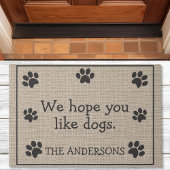 We hopen dat je van Dogs Funny houdt. Deurmat