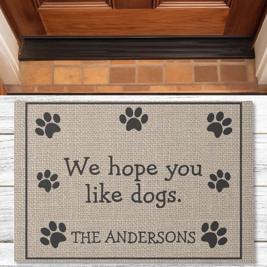 We hopen dat je van Dogs Funny houdt. Deurmat