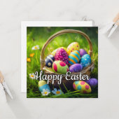 We hopen dat jullie allemaal een gelukkig Pasen he Kaart (Voorkant / Achterkant in situ)