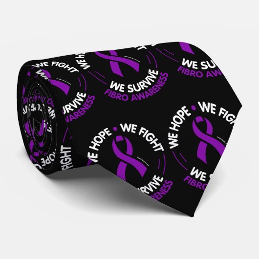 WE HOPEN DAT WE ONS OVERLEVEN...Fibro Stropdas (Opgerold)