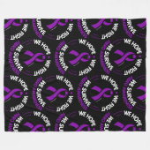 We hopen dat we vechten om te overleven...Fibro Fleece Deken (Voorkant (Horizontaal))