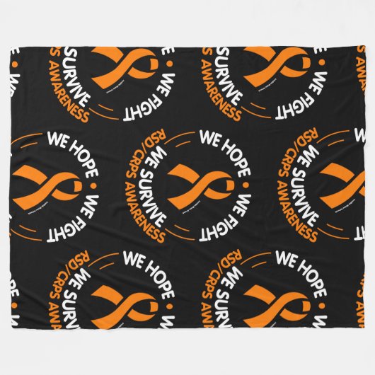 We hopen dat we vechten om te overleven...RSD/CRPS Fleece Deken (Voorkant (Horizontaal))
